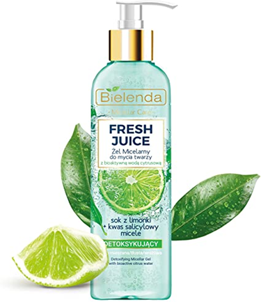 FRESH JUICE detoxifying micellar gel with bioactive citrus water lime juice 190 g
