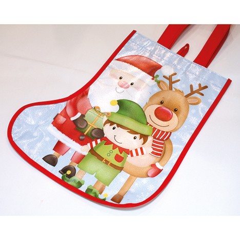 Christmas bag made of strong PP material 28x22cm