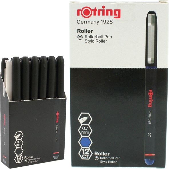 Tintenroller Rotring 0,7 mm Blau 12 Stück