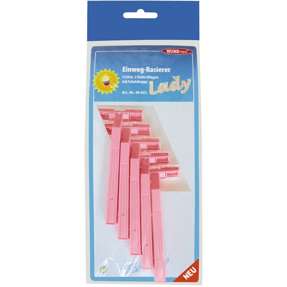 Razor Disposable 5pcs Women pink