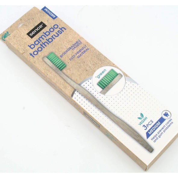 Zahnbürste Sence Fresh 3er Bamboo