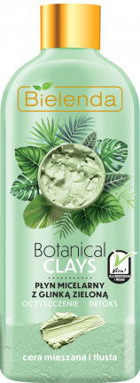 BOTANICAL CLAYS vegan micellar liquid with green clay 500 ml