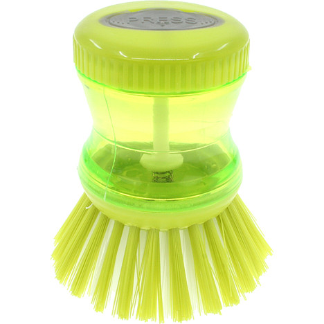 Dishwashing Brush w. dishsoap dispenser 9x7cm