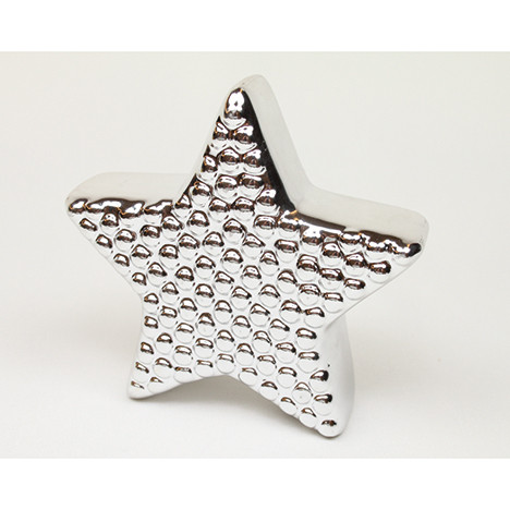 Dolomite star 11x11x4cm silver chrome-plated