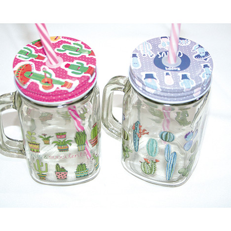 Glass mug 450ml, 13,5x10,5x7,5cm