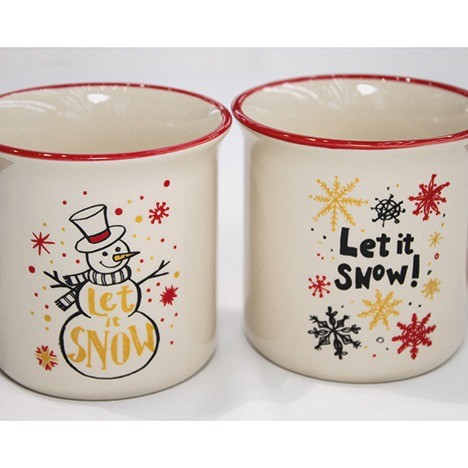 Kaffeebecher 'Let it snow' 9x9cm ca. 280ml
