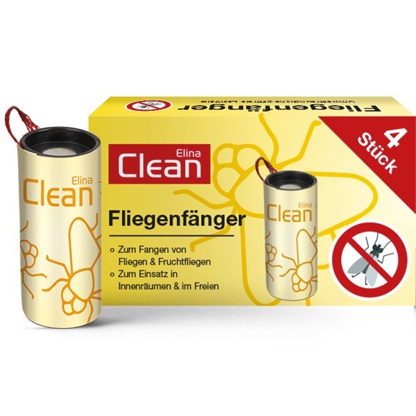 Fliegenfänger 4er zum Aufhängen - giftfrei