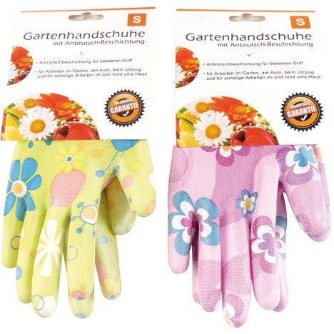 Garden Gloves Women Flower Polyester/PU One Size