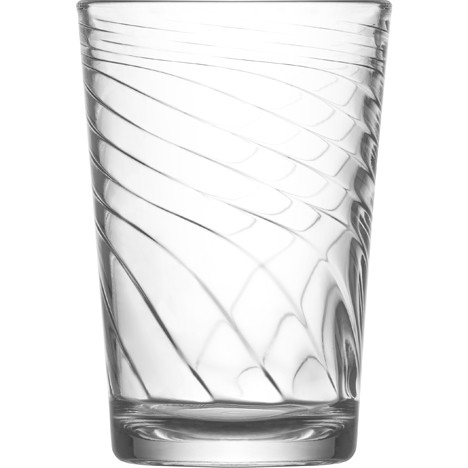 Glass water glass set of 6! 205ml with wave