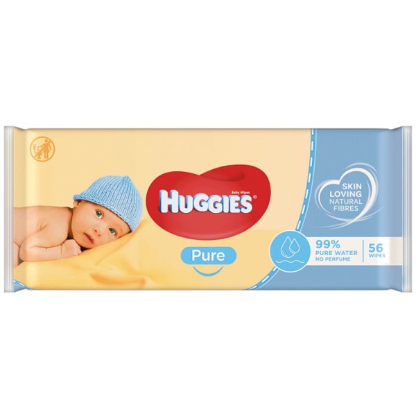 Huggies Pure Babywipes 56