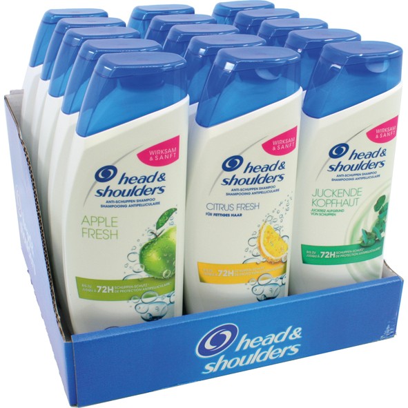 Head & Shoulder Shampoo 500ml 15pcs mixed carton