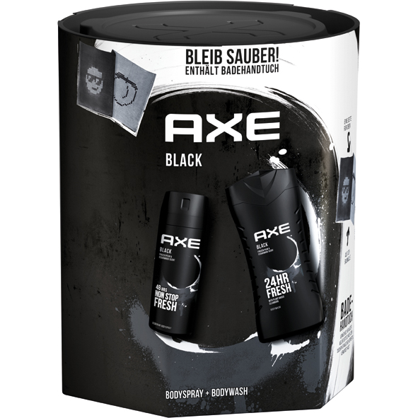 Axe GP Deo 150ml + Dusch 250ml Black + Handtuch