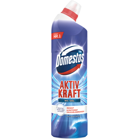 Domestos WC-Reiniger Gel 750ml Aktiv Kraft Ocean