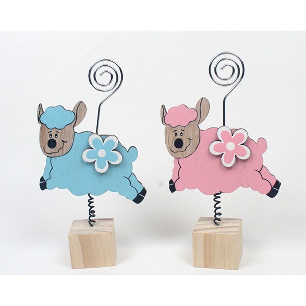 Kartenhalter Schaf aus Holz 14,5x7,5cm