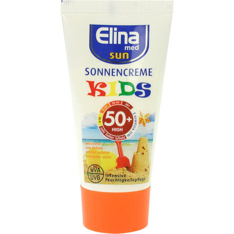 Sun protection cream Elina 50ml SPF 50+ for kids