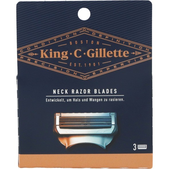 Gillette King C Gillette Rasierklingen 3er