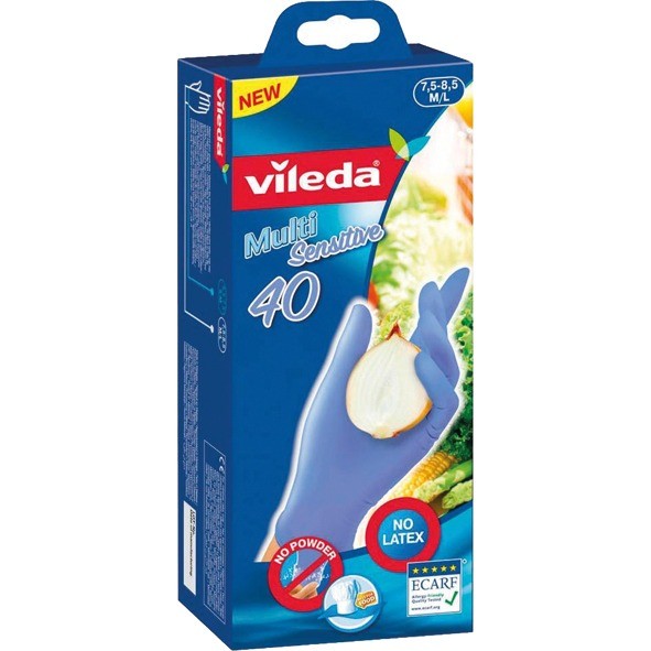 Vileda Einweghandschuhe Sensitive 40er M/L