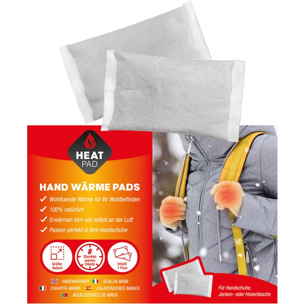 Wound dressing hand heat pads 9x5cm 1 pair 8h