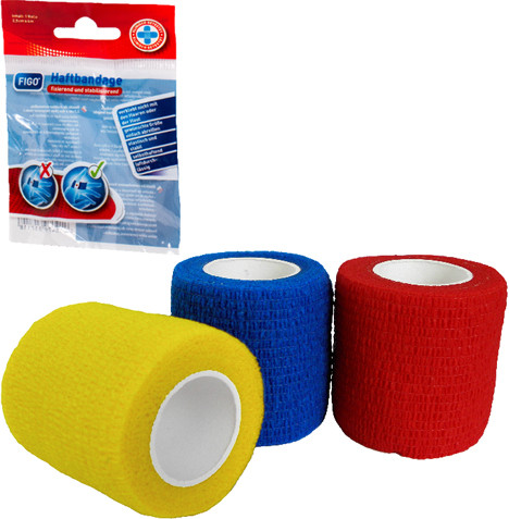 Bandage elastic 5cmx4m self adhesive ass. colors