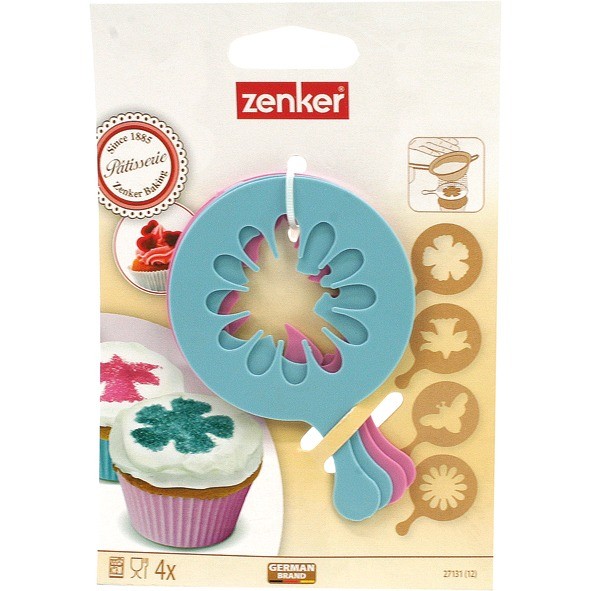 Zenker Decorative Stencils Cupcakes 4pcs
