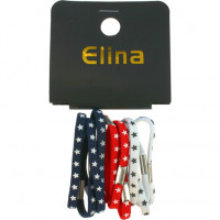 Haargummis 10er Set m Sternen, Farben sort. 5,5cm Haargummis 10er Set m Sternen, Farben sort. 5,5cm