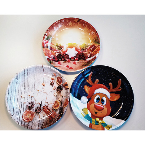 Paperplate 2pcs set round shape 21cm