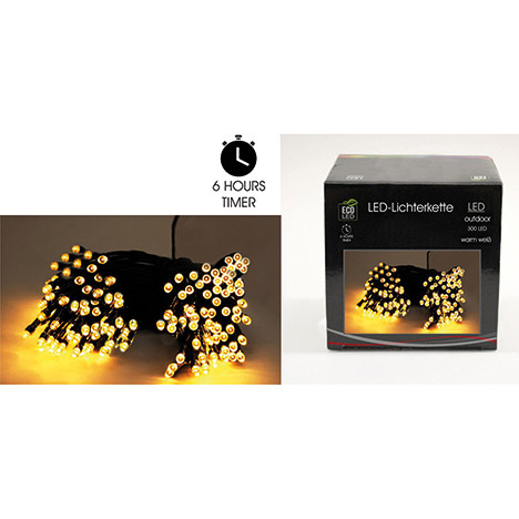 LED Lichterkette 300 LED warmweiß, Außen (IP 44)