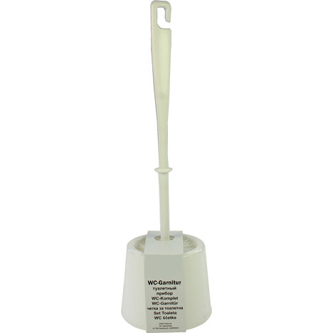 Toilet Brush w/ Stand 39cm White