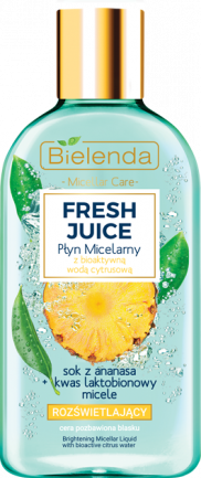 FRESH JUICE brightening micellar liquid with bioactive citrus water pineapple juice 500 ml