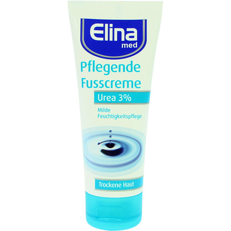 Elina Urea 3% Foot Cream 75ml sensitive in tube