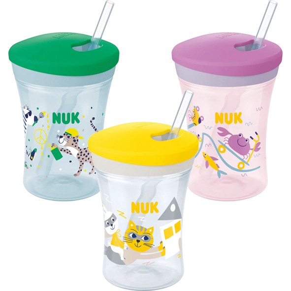 NUK Action Cup 230ml , 3 assorted