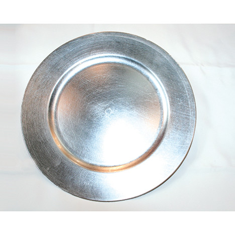Weihnachtsplatzteller XXL silber 33x33x1,8cm