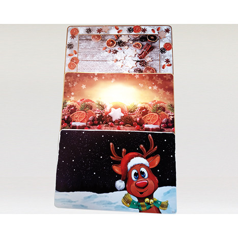 Placemat 'Eddy the elk' 42x27cm, 3 assorted