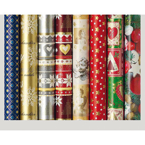 Wrapping paper with Christmas motifs 5mx70cm