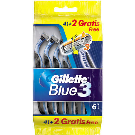 Gillette Blue3 Einwegrasierer Smooth 4+2 Gratis