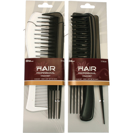 Combset 3pcs Hairstudio assorted on Card