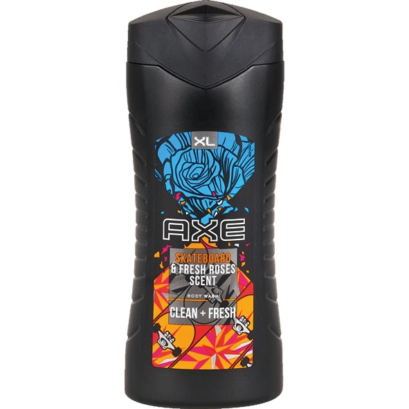 Axe shower gel 400ml Skateboard Fresh Rose