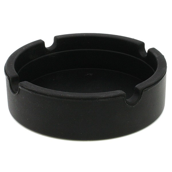 Ashtray silicone 8,3x2,3cm black