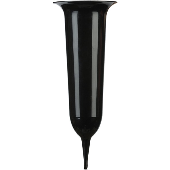 Memorial Vase 23cm out of Plastic black