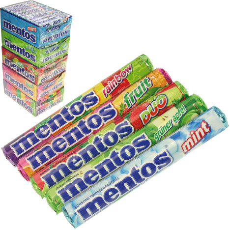 Food Mentos Chewing dragees 1pcs assort.