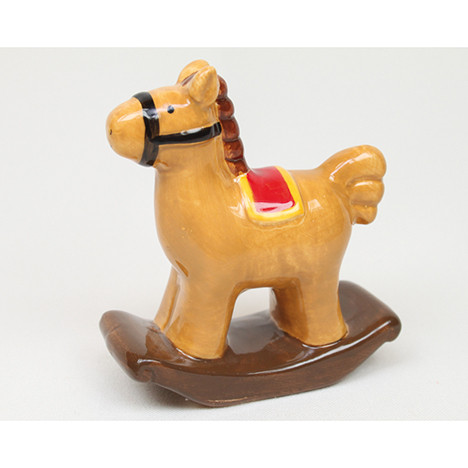 Rocking horse 7,5x6,5x3cm, shiny dolomite