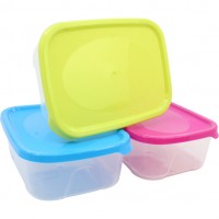 Frischhaltedose 1L, Farben sort.18,5x13,5x6,5cm, Frischhaltedose 1L, Farben sort.18,5x13,5x6,5cm,