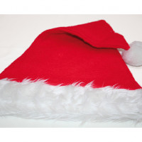Felt Santa hat with wide fur edge 46x30cm Felt Santa hat with wide fur edge 46x30cm
