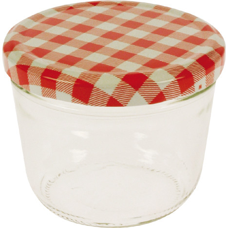 Preserve/Fall Glass w/Checkered Lid 230ml