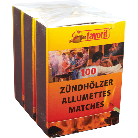Safety Matches 5,5cm, 3x100pcs 100% FSC
