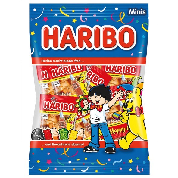 Food Haribo Happy Cola Minibeutel 10g 1kg Beutel