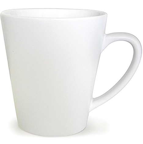 Porcelain Coffee mug white 300 ml conical