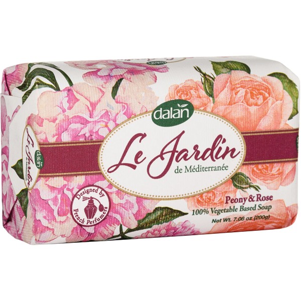 Dalan le Jardin soap 200g Peony & Rose