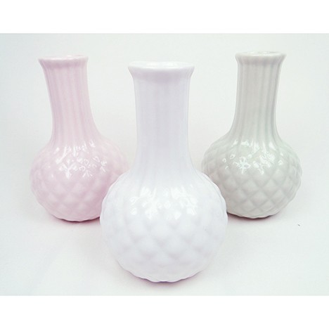 Vase XL glossy with structure 14x9cm