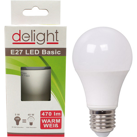 LED Birne Delight 5Watt, E27 Sockel